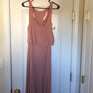 Nude maxi dress
